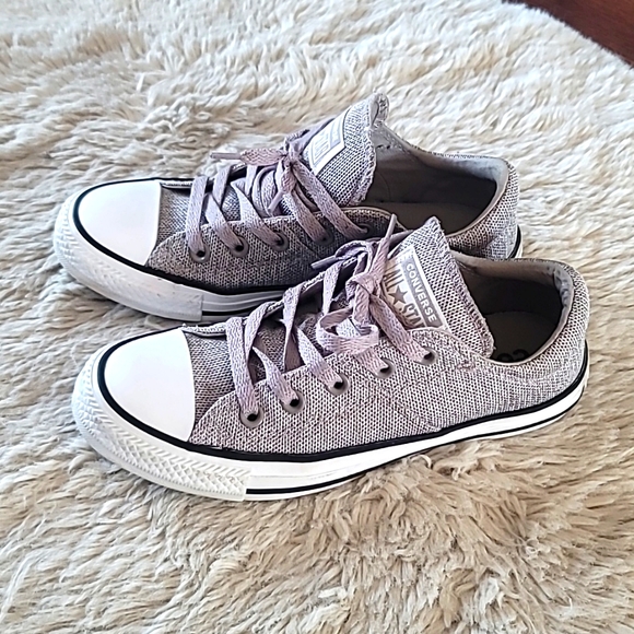 Converse Madison grey knit lo cut shoe ladies sz 6 - Picture 3 of 6